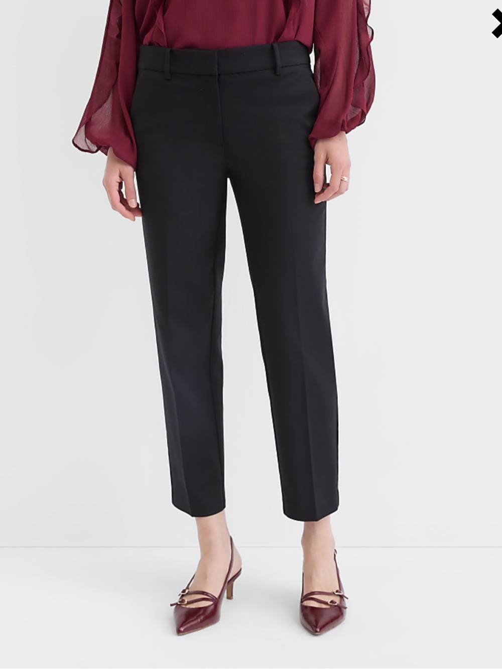 The Loft Petite Curvy Riviera Slim Pants in Doubleweave